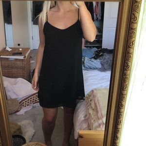 BLACK SLIP DRESS